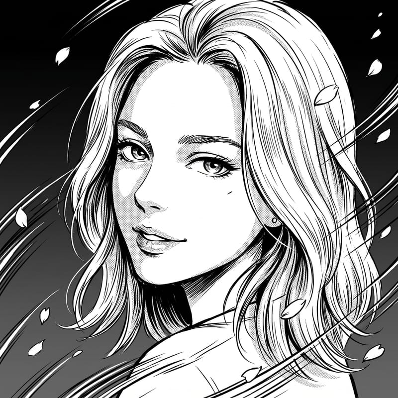 Manga PFP AI photo style